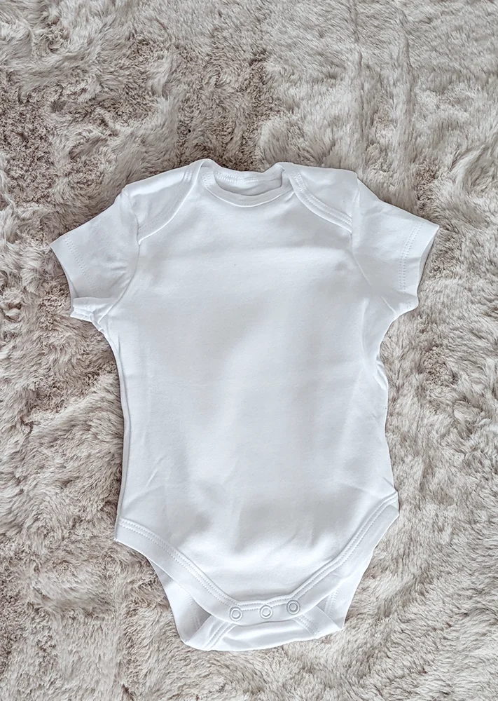 bébé body blanc à personnaliser