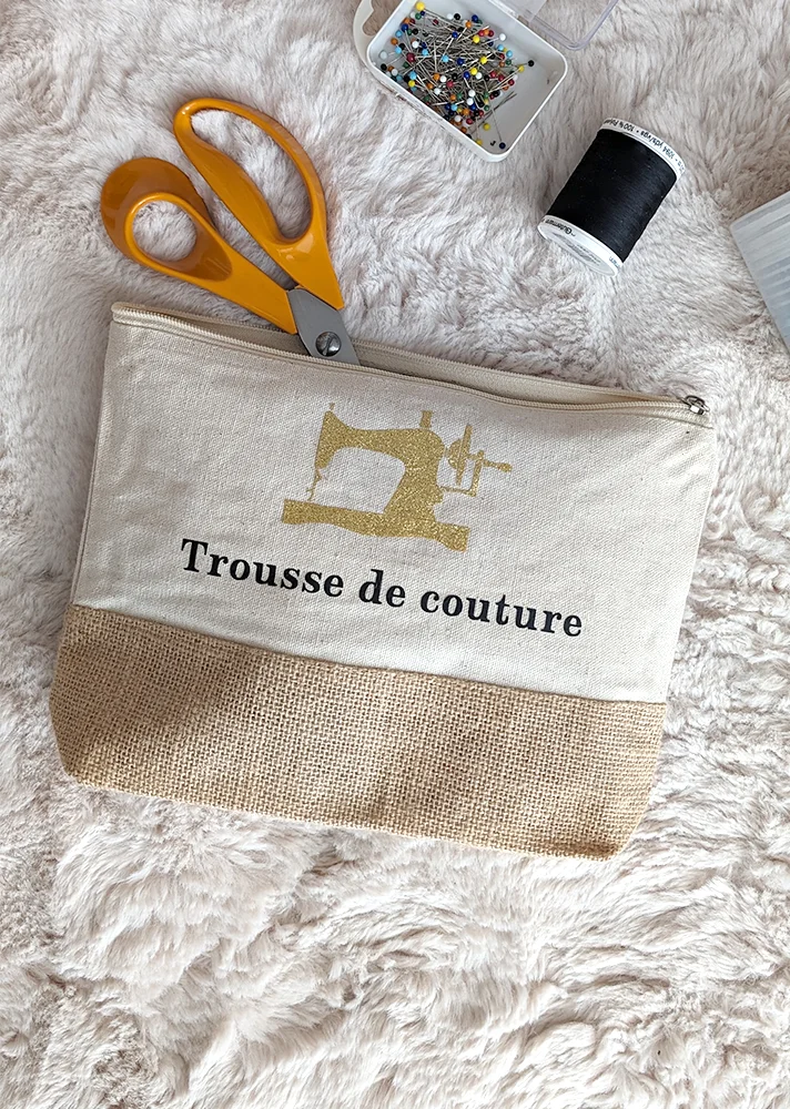 pochette personnalisée trousse de couture