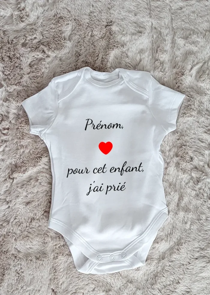 Body Bébé Personnalisé Avec Prénom - Impression Super-héros Famille, 100% Coton, Tailles 0-12 Mois - Cadeau Naissance Original