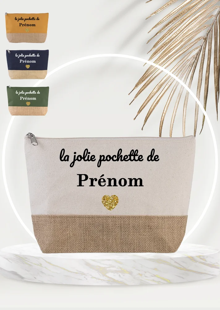 trousse plusieurs couleurs cadeau personnalisé jolie trousse